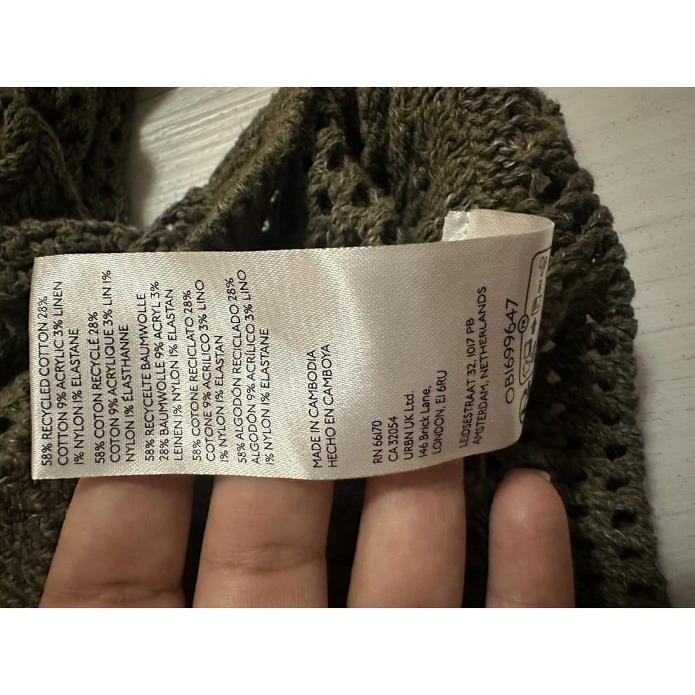 ANTHROPOLOGIE Maeve Sz M Green Knit Sweater - Picture 8 of 9